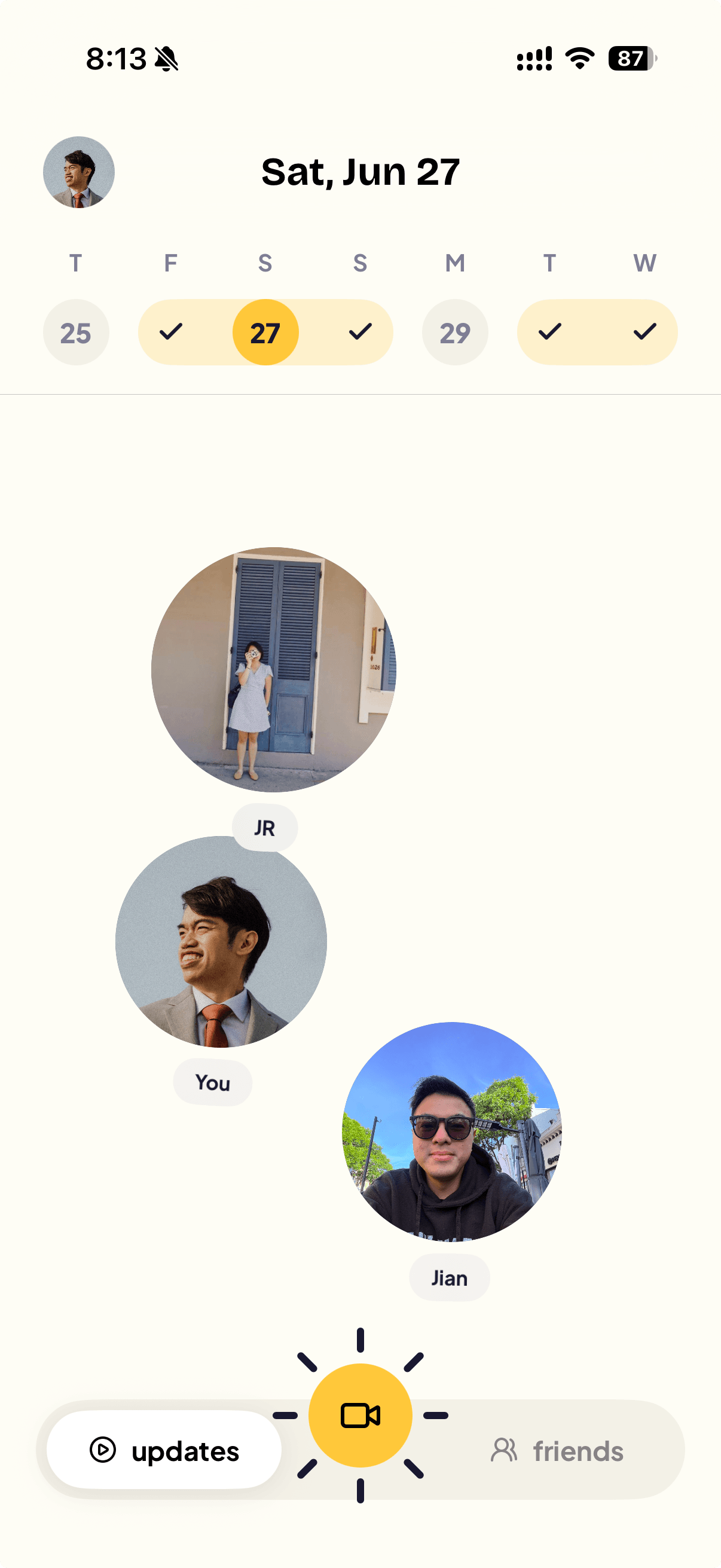 On That Day app — today's loops from your circle